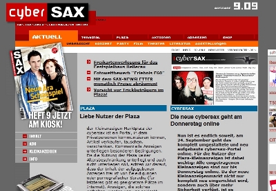 Grau, klobig und verschachtelt: So sah Cybersax früher aus