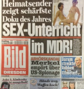 Titelausriss der "BILD" vom 25.10.2013