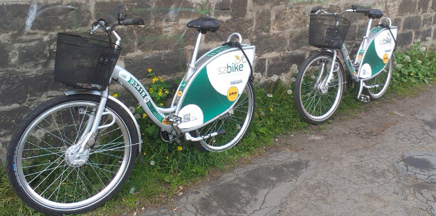 Seid Ostern überall in der Stadt zu sehen: SZ-Bikes. Foto: Caroline Vogt