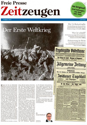 Titelseite der "Freien Presse Zeitzeugen".