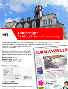 Werbung für den "Lokalanzeiger". 