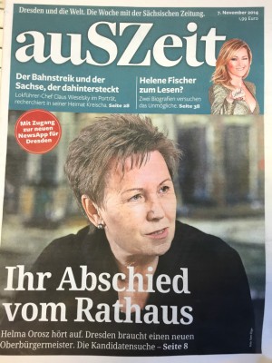 "auSZeit" - die Wochenzeitung der "Sächsischen Zeitung", Ausgabe 1, 7.11.2014