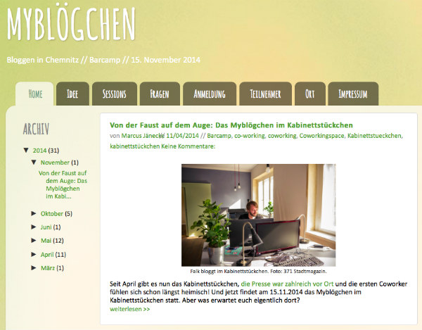 Screenshot von mybloegchen.de