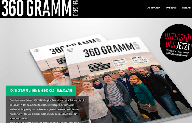 Startseite www.360gramm.de