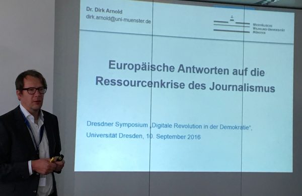 Dirk Arnold, Westfälische Wilhelms-Universität Münster