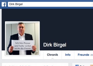 Profilfoto bei Facebook von Dirk Birgel