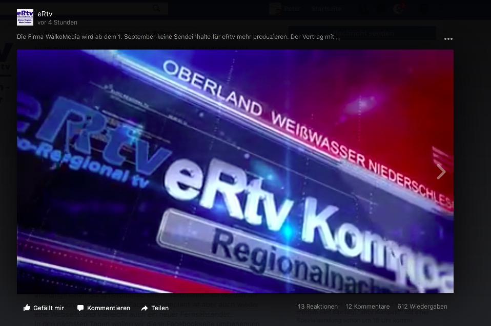 Aus für eRtv: Görlitzer Lokal-TV stellt Sendebetrieb ein